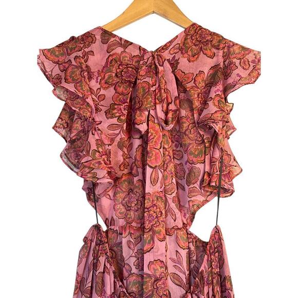 MISA Los Angeles Women's Flirty Floral Cutout Shahdi Mini Dress Size XL Pink NWT - Picture 8 of 10